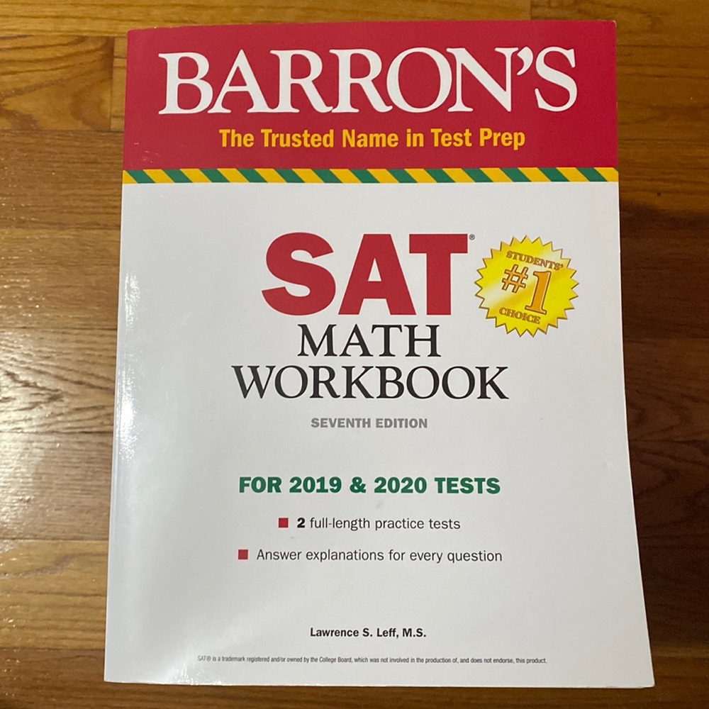 SAT math workbook